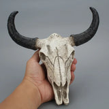 Triogift  Three-Dimensional Wall Hanging Horns, Skull, Creative Home Wall Decoration, Retro Animal Bones