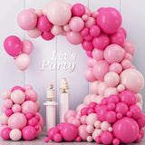 Triogift Macaron Pink Balloon Garland Arch Kit Wedding Birthday Party Decoration Kids Girl Globos Gold Confetti Latex Ballon Baby Shower