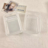 Triogift High Quality Flip Top Transparent Storage Box Can Be Used Repeatedly Card Film Storage Box Fine Workmanship Simple And Delicate