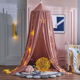 Triogift Kids Bed Mosquito Net Child Bed Canopy Bed Curtain for Baby Crib Children Tent  Hanging Round Play Tent  Room Decor