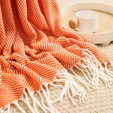 Triogift Woven Sofa Cover Blanket with Tassel, Office Air Conditioning Blanket, Floating Window, Four Seasons, Universal