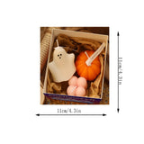 Triogift Halloween Decoration Aromatherapy Small Ornament Aromatherapy Cute Halloween Cartoon -Pumpkin Ghost Aromatherapy Candle Set