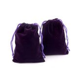 Triogift  7x9cm 9x12cm 10x15cm Colorful Velvet Pouches Jewelry Packaging Display Drawstring Packing Gift Bags Velvet Jewelry Pouches