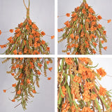 Triogift  Thanksgiving Hanging Artificial Plant Vines Fall Home Decoration Outdoor Fake Plant Garland Wedding Party Wall Front Door Wreath