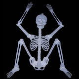 Triogift Halloween Hanging Luminous Skeleton Decoration Full Body Noctilucent Ghost Bone Halloween party Outdoor Garden Crazy Scary props