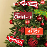 Triogift 10 Pieces Christmas Tree Hanging Decorations Christmas Tree Hanging Decorations, Christmas Grinch Ideas Arrowhead Decoration