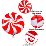 Triogift Christmas Candy Cane Foil Balloons Xmas Red Green Sweet Candies Balloon Christmas Gift Box Ballon Birthday Party Home Decoration