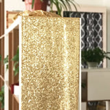 Triogift  Sparkly Rose Gold Event Party Supplies Fabric Sequin Table Runner Decorations for Holiday Wedding Birthday Christmas Cloth Decor