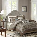 Triogift  Whitman 6-Piece Duvet Cover Set Comfortable Luxurious Soft   All Season Comforter  Bedding