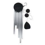 Triogift Wind Chimes Chrome Metal Outdoor Wind Chime Home Decoration Wall Hanging Decor Crafts Garden