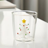 Triogift  -  Christmas Tree Cup Heat Resistant Tumbler Cups In Bulk Glass Cup Coffee Mug Coffee Cup Tumblers Christmas Decoration Home Decor