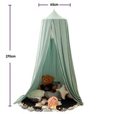 Triogift Kids Mosquito Net Girl Princess Hanging Bed Canopy Baby Crib Curtain Home Decoration Living Corner Play   Reading Nook Decor