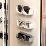 Triogift Glasses Display Cabinet Sunglasses Storage Box Wall Mounted Perforated Free Sunglasses Storage Glasses Rack Home Tidying