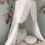 Triogift Mosquito Net Crib For Baby Lace Shading Bed Canopy Kids Hanging Dome Curtain Toddler Princess Play Tent Children Room Decoration