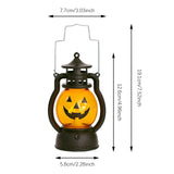 Triogift Halloween Pumpkin Lights Decorative Kerosene Lanterns LED Handheld Lamp Pumpkin for Table Camping Garden Yard Decorations