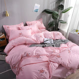 Triogift Kawaii Cute Pink Pig Duvet Cover Children Girls Cartoon Bedding Set Twin Full Queen Comforter Cover Bedroom Decoration Gifts