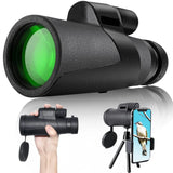 Triogift  12X50 HD Monocular Telescope Hunting Handheld With Tripod Phone Clip For Tourism Sightseeing Concerts Fishing Sailing