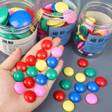 Triogift  80/6PCS Colorful Round Magnets Whiteboard Magnetic Particle Patch Fridge Magnetic Buckle for Office School DIY Crafts Supplies