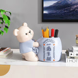 Triogift  Bear Penholder Decoration Home Decoration Light Luxury High end Living Room Makeup Brush Storage Children's Room housewa