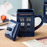 Triogift  -  1pc 450ml Creative Police Box Mug Funny Ceramic Coffee Tea Cup with Gift Box Milk Drinks Breakfast Cup Birthday Gift Kitchenware