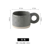 Triogift  -  Creative Retro Coffee Mug Handle Cup Milk Cups Japanese Ceramic Mugs Milk Cup Tumbler 200ml