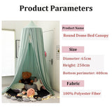 Triogift Kids Bed Mosquito Net Child Bed Canopy Bed Curtain for Baby Crib Children Tent  Hanging Round Play Tent  Room Decor