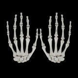 Triogift 2/12pcs Realistic Human Hand Bone Halloween Haunted House Plastic Skull Skeleton Bone Adult Scary Props Halloween Decoration