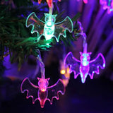 Triogift  1.5m 10Led Halloween Pumpkin Ghost Skeletons Bat Spider Led Light String Festival Bar Home Party Decor Halloween Ornament