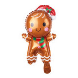 Triogift  Christmas Balloons Santa Claus Gingerbread Man Xmas Tree Balloons Merry Christmas Holiday Decoration Aluminum Film Balloon