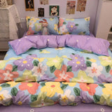 Triogift American rural style small floral bedding set of four pieces fresh and fresh bedding set of three pieces student bed sheets