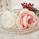 Triogift  1pc Flower Napkin Rings for Wedding Table Decoration Pearl Rose Flower Napkin Ring Festival Party Home Decoration Ornaments