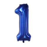 Triogift 40Inch Dark Blue Number Foil Balloon 0-9 Digital Globos Children Birthday Party Decoration Baby Shower Toy Kids Graduation Gifts