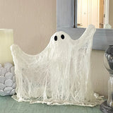 Triogift Halloween Creepy Black Yarn Cloth Gauze Happy Halloween Decoration For Home Table Door Net Cloth Scary Horror Party Scene Props