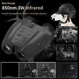 Triogift PVS32 Helmet Night Vision Digital Infrared Binoculars HD 1080P Video Camera 8X Zoom Long Range Head Mounted Night Vision Goggles