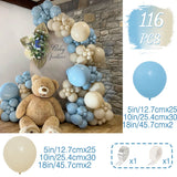 Triogift Macaron Blue Balloon Garland Arch Kit Wedding Birthday Ballon Birthday Party Decorations Kids Latex Baloon Baby Shower Girl Boy