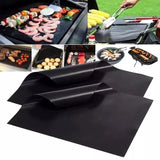 Triogift  40*33cm Non-stick BBQ Grill Mat Easily Cleaned Baking Mat BBQ Tools Cooking Grilling Sheet Heat Resistance Kitchen Tools