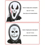 Triogift Halloween Creepy Devil Mask Screaming Terror Scary Ghost Face Head Mask Horror Squealing Grimace Mask Cosplay Party Costume Prop