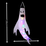 Triogift Halloween Decoration Ghost Wind Tunnel LED Luminous Ghost Pendant Ghost Festival Hanging Ghost Venue Layout Props