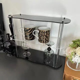 Triogift  -  INS Style Luxury desktop shelf Water cup storage High beauty cup holder Removable acrylic perfume hand display