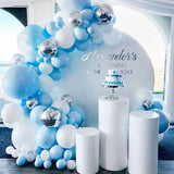 Triogift Blue Balloon Garland Arch Kit 1st Birthday Party Decoration Kids Baby Shower Boy Wedding Birthday Ballon Foil Latex Ballon Globo