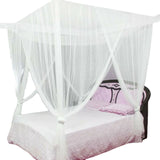 Triogift Sexy Mosquito Net Palace Four Door King/Queen Double Size Home Single  Bed Prevent Insect Outdoor Square Grace White Canopy Net