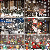 Triogift Christmas Window Stick Cristmas Ornament Merry Christmas Decorations For Home Xmas Navidad Natal Gifts New Year