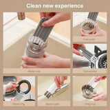 Triogift  Cleaning Brush Keyboard Cleaning Brush Household Groove Gap Pointing Decontamination Cup Cover Brush Small Tool