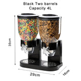 Triogift  Large Capacity Food Storage Dispenser Storage Containers Oatmeal Nuts Candy Dispenser Jars Kitchen Cereal Storage Containers