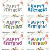 Triogift  13Pcs/Set 16Inch Happy Birthday Letter Balloon Birthday Party Decoration Aluminum Film Balloon