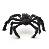 Triogift  30cm/125cm/150cm/200cm 1PC Halloween Hanging Decoration Horror Giant Spider House Haunted Outdoor Yard Halloween Plush Spider