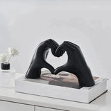 Triogift 1pc Gesture Decoration, Heart Finger Statue Modern Art Sculpture Personalized Home Decor