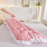 Triogift  Tatami Pillow Headboard Sleeping Neck Body Pillow Pink Pillow Bed Bedside Cushion Large Backrest Support Bolster Room Decor