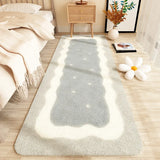 Triogift Gradient Cozy Soft Bedroom Carpet Art Minimalist Wavy Girl Room Home Decoration Modern Aesthetics Balcony Rug ковер tapete