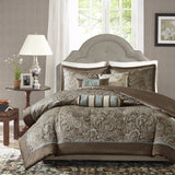 Triogift  Whitman 6-Piece Duvet Cover Set Comfortable Luxurious Soft   All Season Comforter  Bedding